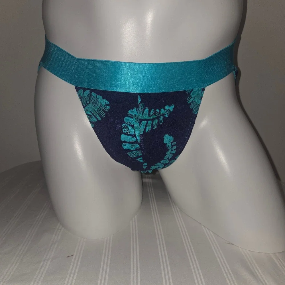 Cosabella Never‎ Say Never Mid-Rise Lace Brief Full Coverage Soft Stretch Teal